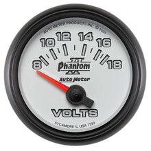 Load image into Gallery viewer, AutoMeter 2-1/16in P/S II Voltmeter 8-18