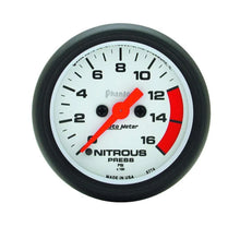 Load image into Gallery viewer, AutoMeter 2-1/16in Phantom Nitrous Press. Gauge 0-1600psi 5774
