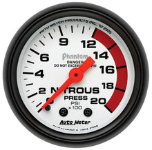 Load image into Gallery viewer, AutoMeter 2-1/16in Phantom Nitrous Pressure Gauge 5728