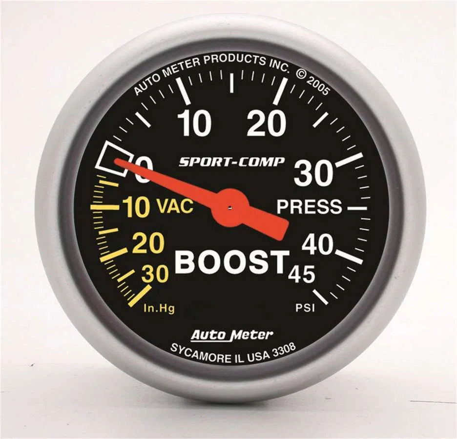 AutoMeter 2-1/16in S/C Boost/Vac Gauge 3308