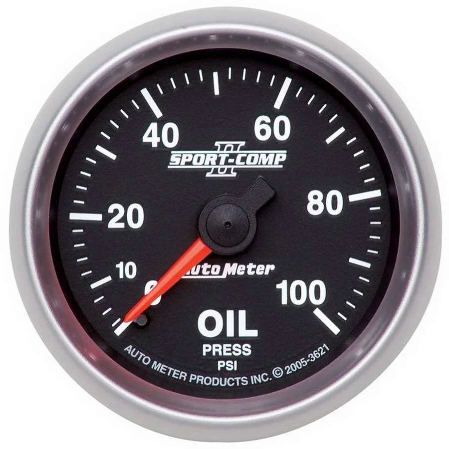 AutoMeter 2-1/16in S/C II Oil Pressure Gauge 0-100psi