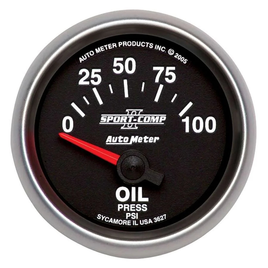 AutoMeter 2-1/16in S/C II Oil Pressure Gauge 0-100psi 3627