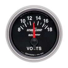 Load image into Gallery viewer, AutoMeter 2-1/16in S/C II Voltmeter 8-18