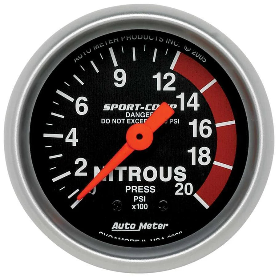 AutoMeter 2-1/16in Sport Comp NOS Pressure Gauge 3328