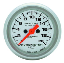 Load image into Gallery viewer, AutoMeter 2-1/16in U/L 2000 Degree Pyrometer 4345