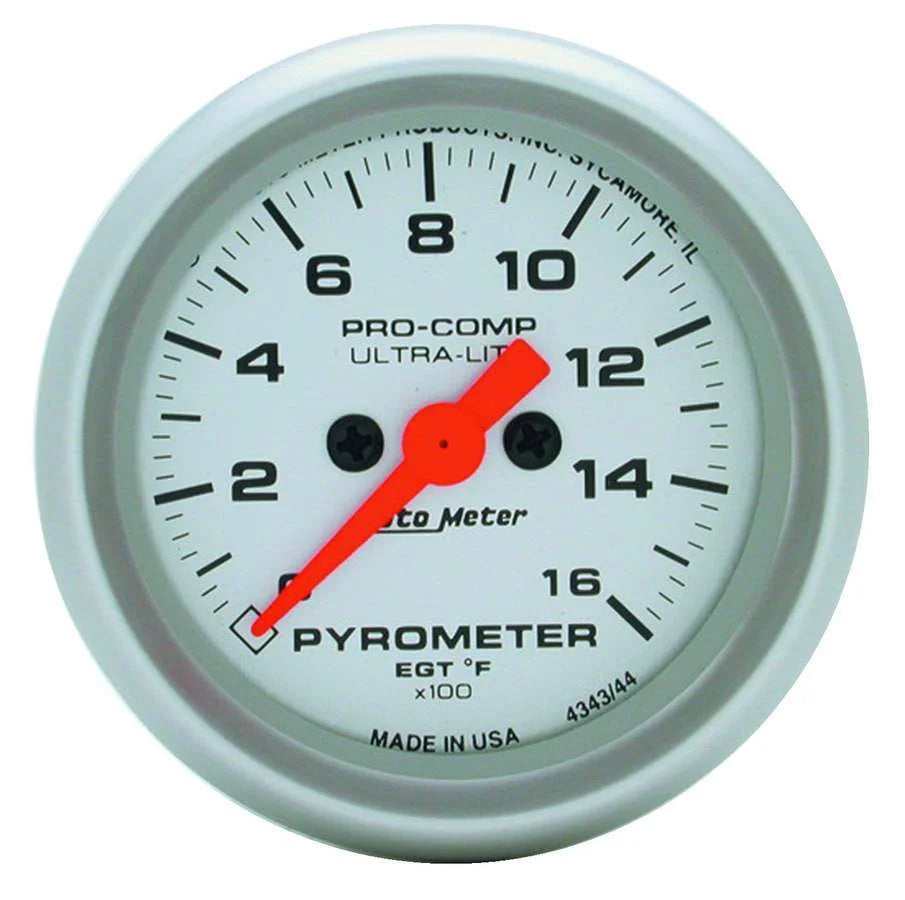 AutoMeter 2-1/16in U/L EGT Pyrometer Kit 0-1600 4344