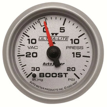Load image into Gallery viewer, AutoMeter 2-1/16in U/L II Boost / Vac Gauge 30/20 4907