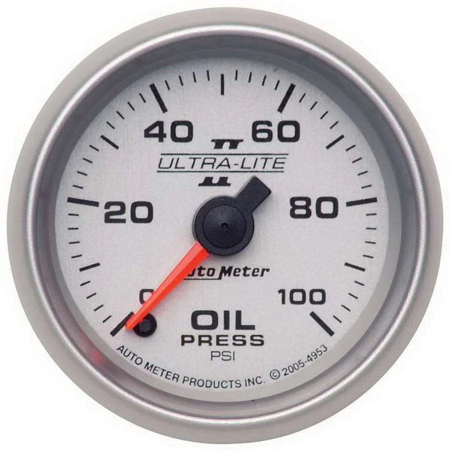 AutoMeter 2-1/16in U/L II Oil Pressure Gauge 0-100psi