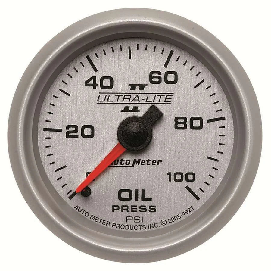 AutoMeter 2-1/16in U/L II Oil Pressure Gauge 0-100psi 4921