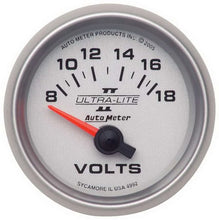 Load image into Gallery viewer, AutoMeter 2-1/16in U/L II Voltmeter 8-18 Short Swp 4992