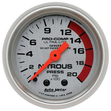 Load image into Gallery viewer, AutoMeter 2-1/16in U/L NOS Pressure Gauge 0-2000psi 4328