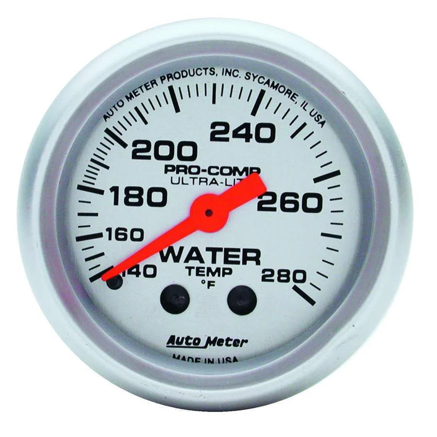AutoMeter 2-1/16in U/L Water Temp Gauge 140-280 4331