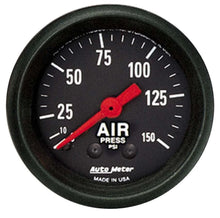 Load image into Gallery viewer, AutoMeter 2-1/16in Z-Series Air Pressure Gauge 0-150psi