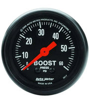 Load image into Gallery viewer, AutoMeter 2-1/16in Z-Series Boost Gauge 0-60psi 2617
