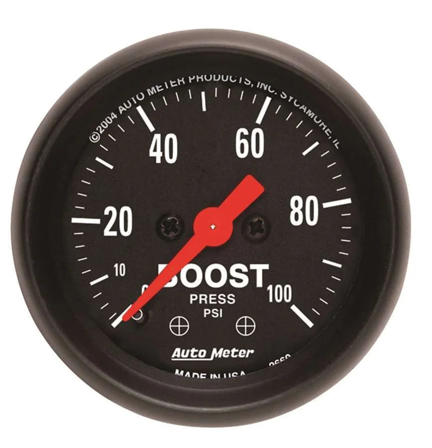 AutoMeter 2-1/16in Z/S Boost Gauge - 0-100psi 2618