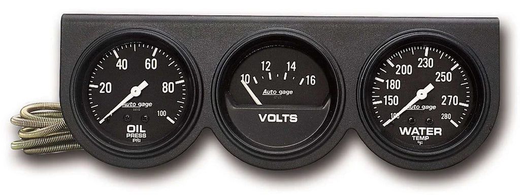 AutoMeter 2-5/8 Blk Mech Gauge Pnl 2398