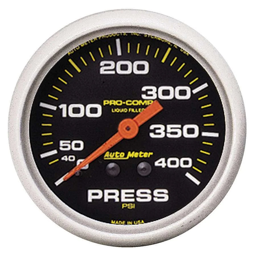 AutoMeter 2-5/8 P/C Pressure Gauge 0-400psi 5424