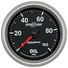 Load image into Gallery viewer, AutoMeter 2-5/8 SC II Oil Pressure Gauge 0-100psi 7621
