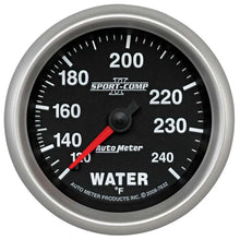 Load image into Gallery viewer, AutoMeter 2-5/8 SC II Water Temp Gauge 120-240 Degrees 7632