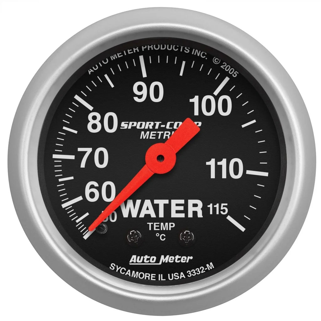 AutoMeter 2-5/8 S/C Water Temp Gauge - Metric