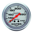 Load image into Gallery viewer, AutoMeter 2-5/8 Ultra-Lite Water Temp 120-240 F.Mech 12FT 4433
