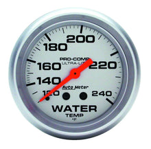Load image into Gallery viewer, AutoMeter 2-5/8 Ultra-Lite Water Temp 120-240 F.Mech 12FT 4433