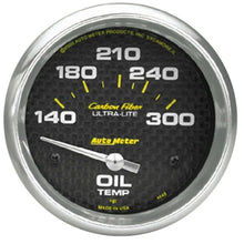 Load image into Gallery viewer, AutoMeter 2-5/8in C/F Oil Temp. Gauge 140-300