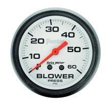 Load image into Gallery viewer, AutoMeter 2-5/8in Phantom Blower Press. Gauge 0-60 5802