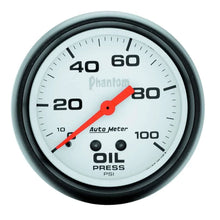 Load image into Gallery viewer, AutoMeter 2-5/8in Phantom Oil Pressure Gauge 0-100psi 5827