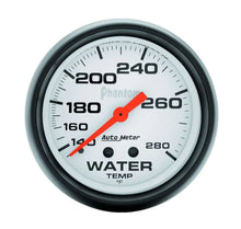 Load image into Gallery viewer, AutoMeter 2-5/8in Phantom Water Temp Gauge 140-280 5831