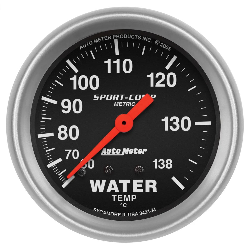 AutoMeter 2-5/8in S/C Water Temp. Gauge - Metric 3431-M