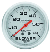 Load image into Gallery viewer, AutoMeter 2-5/8in Ultra-Lite 0-60 Blower Press. Gauge 4602