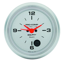 Load image into Gallery viewer, AutoMeter 2-5/8in Ultra-Lite Clock 4485