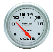 Load image into Gallery viewer, AutoMeter 2-5/8in Voltmeter 4491