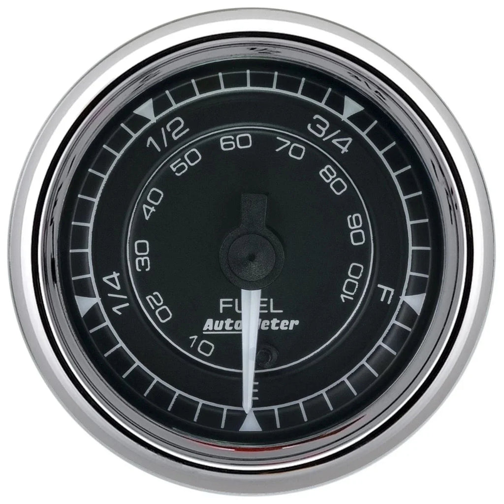AutoMeter 2/16 Chrono Chrome Gauge Fuel Level Programmable 9710
