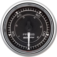 Load image into Gallery viewer, AutoMeter 2/16 Chrono Chrome Gauge Pressure 100PSI 9753