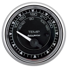Load image into Gallery viewer, AutoMeter 2/16 Chrono Chrome Gauge Temp  100-250 Degree 9737