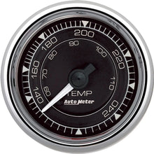 Load image into Gallery viewer, AutoMeter 2/16 Chrono Chrome Gauge Temp  120-240 Degree 9732