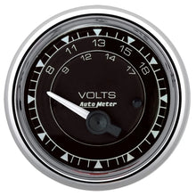 Load image into Gallery viewer, AutoMeter 2/16 Chrono Chrome Gauge Voltmeter 18-Volt