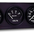 Load image into Gallery viewer, AutoMeter 2in Black Mech Gauge Pnl 3-Gauge Oil/Volt/Water 2397