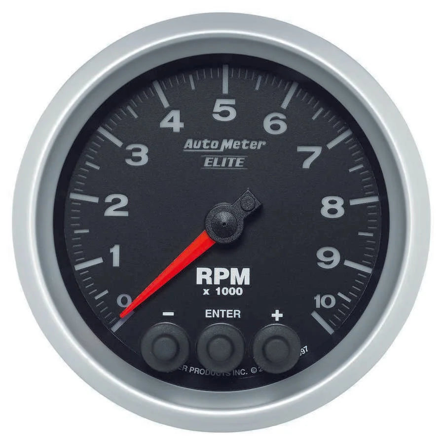 AutoMeter 3-3/8 E/S In-Dash Tach - 10K RPM