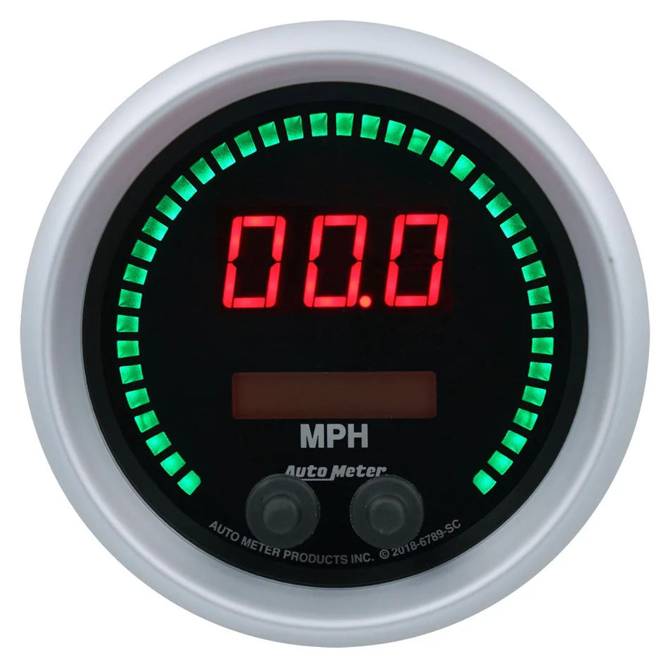 AutoMeter 3-3/8 Speedometer 260mph Elite Digital SC Series 6789-SC