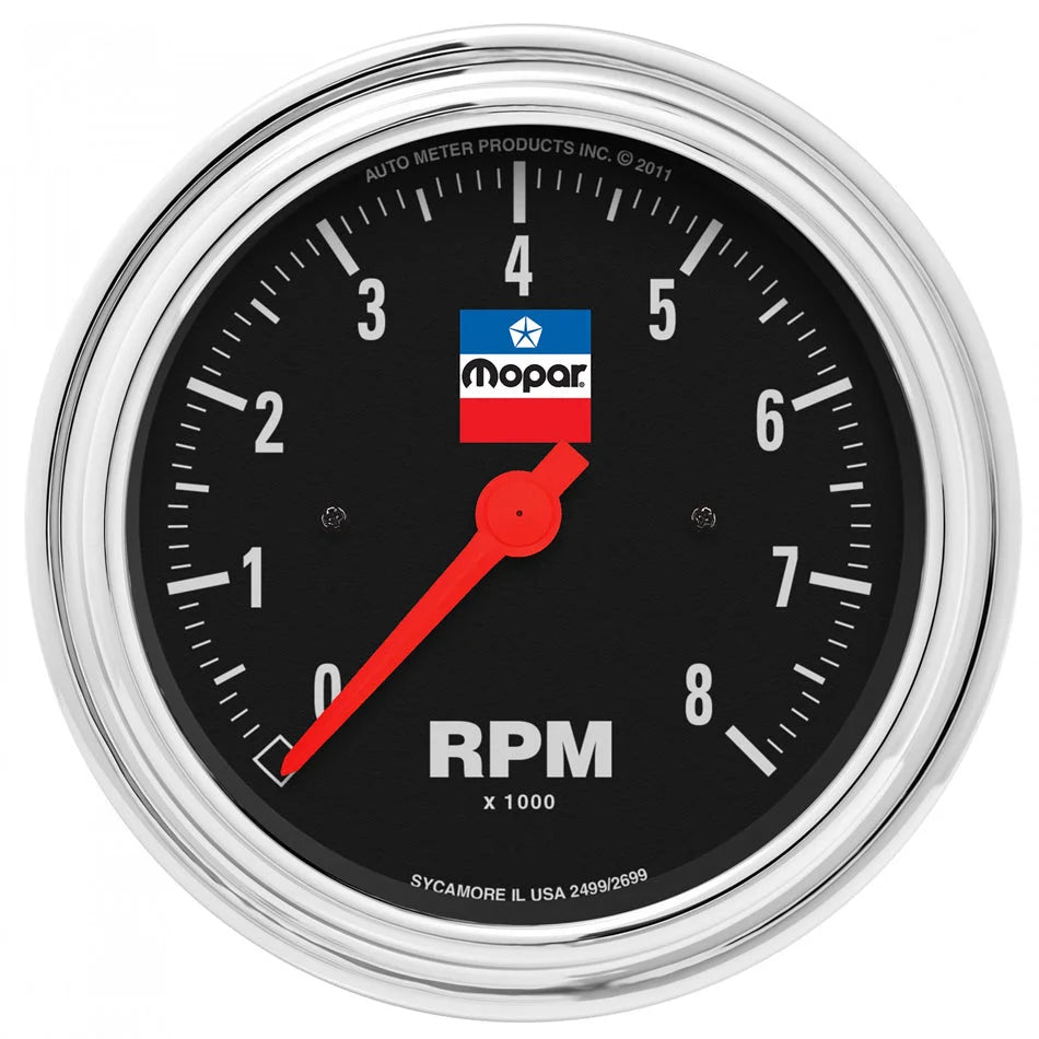 AutoMeter 3-3/8 Tachometer Gauge Mopar Logo Series 880791