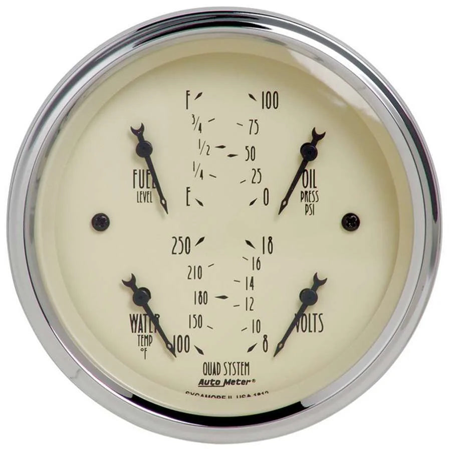 AutoMeter 3-3/8in A/B Quad Gauge 1812