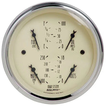 Load image into Gallery viewer, AutoMeter 3-3/8in A/B Quad Gauge 1812