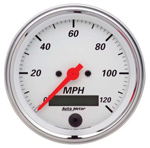 Load image into Gallery viewer, AutoMeter 3-3/8in A/W Street Rod Speedo 1380