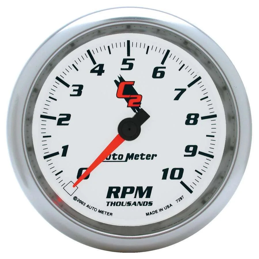 AutoMeter 3-3/8in C2/S Tach - 10000 RPM 7297