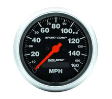 Load image into Gallery viewer, AutoMeter 3-3/8in S/C Electric Speedo - 160MPH 3988