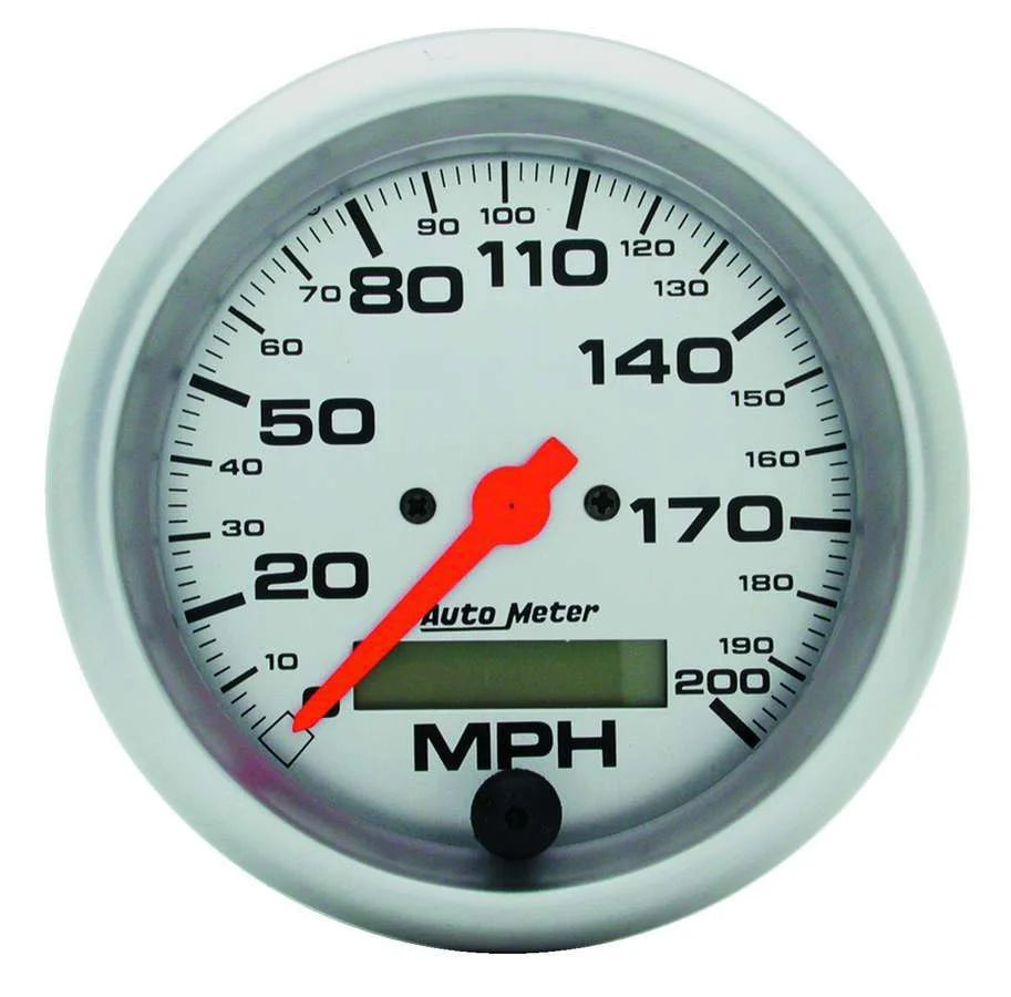 AutoMeter 3-3/8in U/L Electric Speedo 0-200MPH 4486