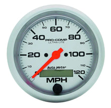 Load image into Gallery viewer, AutoMeter 3-3/8in Ultra-Lite Elec. 120MPH Speedometer